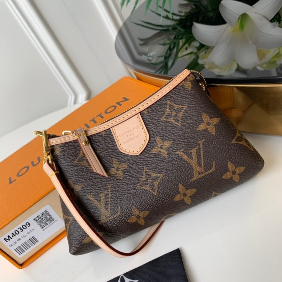 【独家实拍M40309】Mini Pochette Delightful Canvas  Brown 小零钱袋。