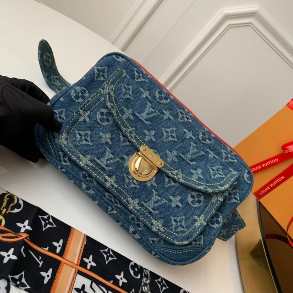 【独家实拍M44466】腰包 牛仔系列 中古绝版限量款