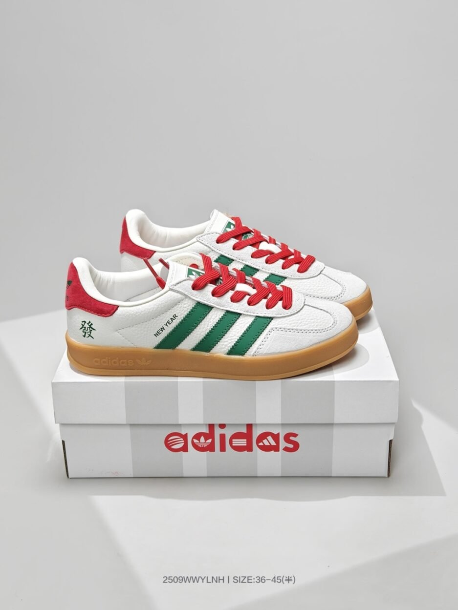 愛迪達Adidas Originals Gazelle INdoor  三葉草休閒防滑耐磨低幫板鞋：圖片 6