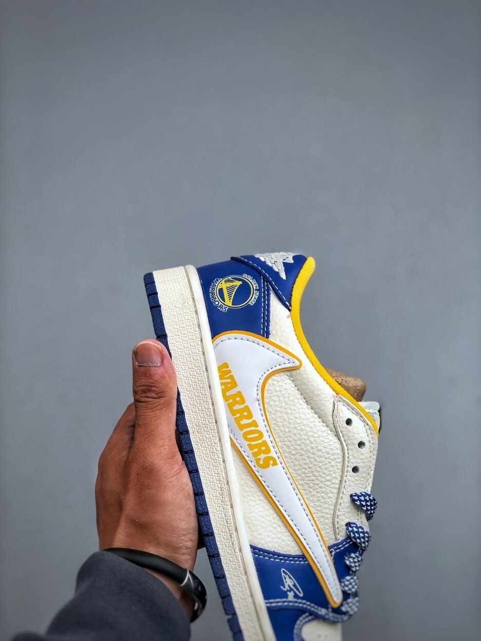 C版 Nike Air Jordan 1 x Travis Scott AJ1倒勾 喬一倒鉤 聯名款 耐克 低幫文化籃球鞋：圖片 2