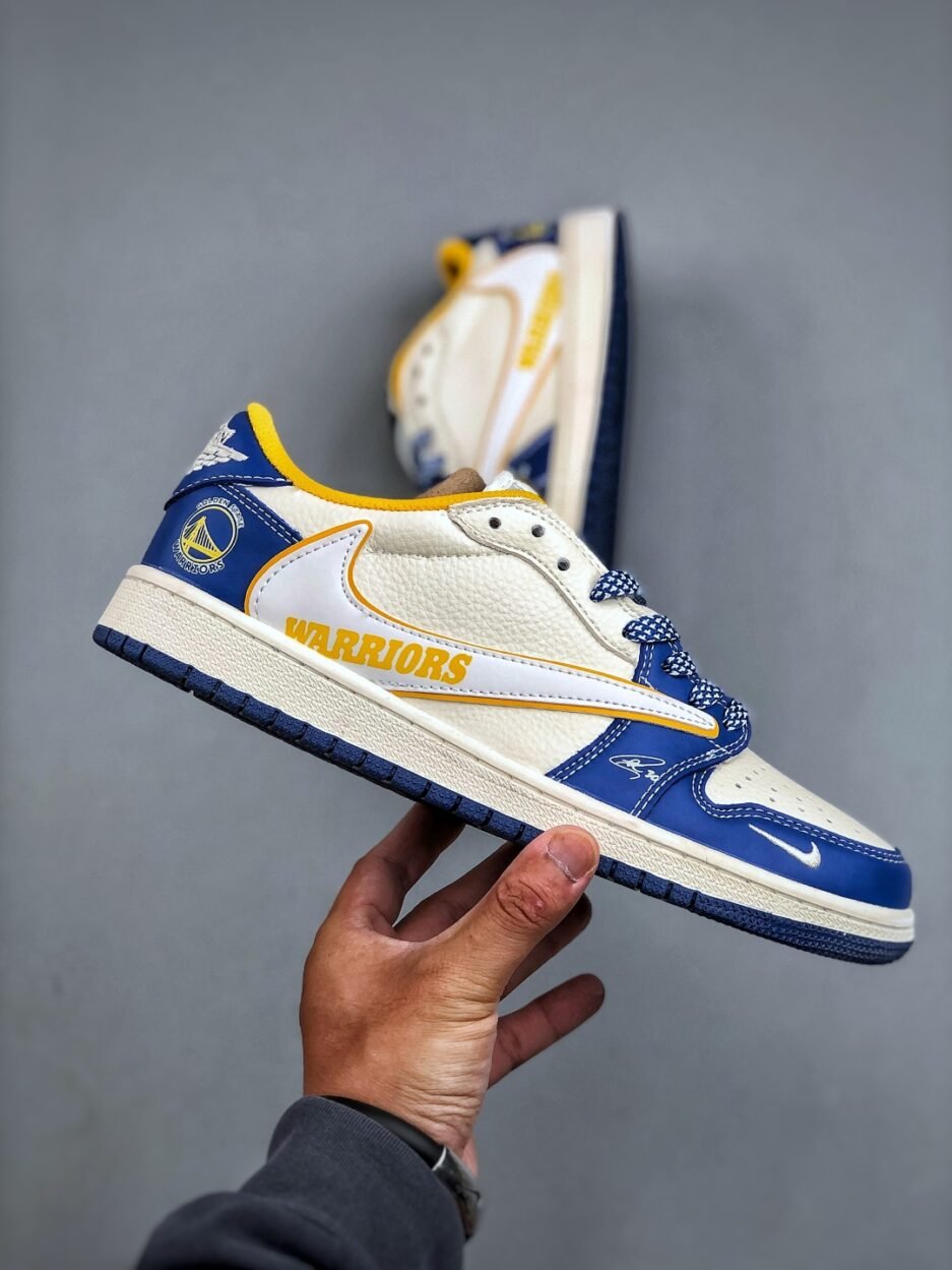 C版 Nike Air Jordan 1 x Travis Scott AJ1倒勾 喬一倒鉤 聯名款 耐克 低幫文化籃球鞋：圖片 5