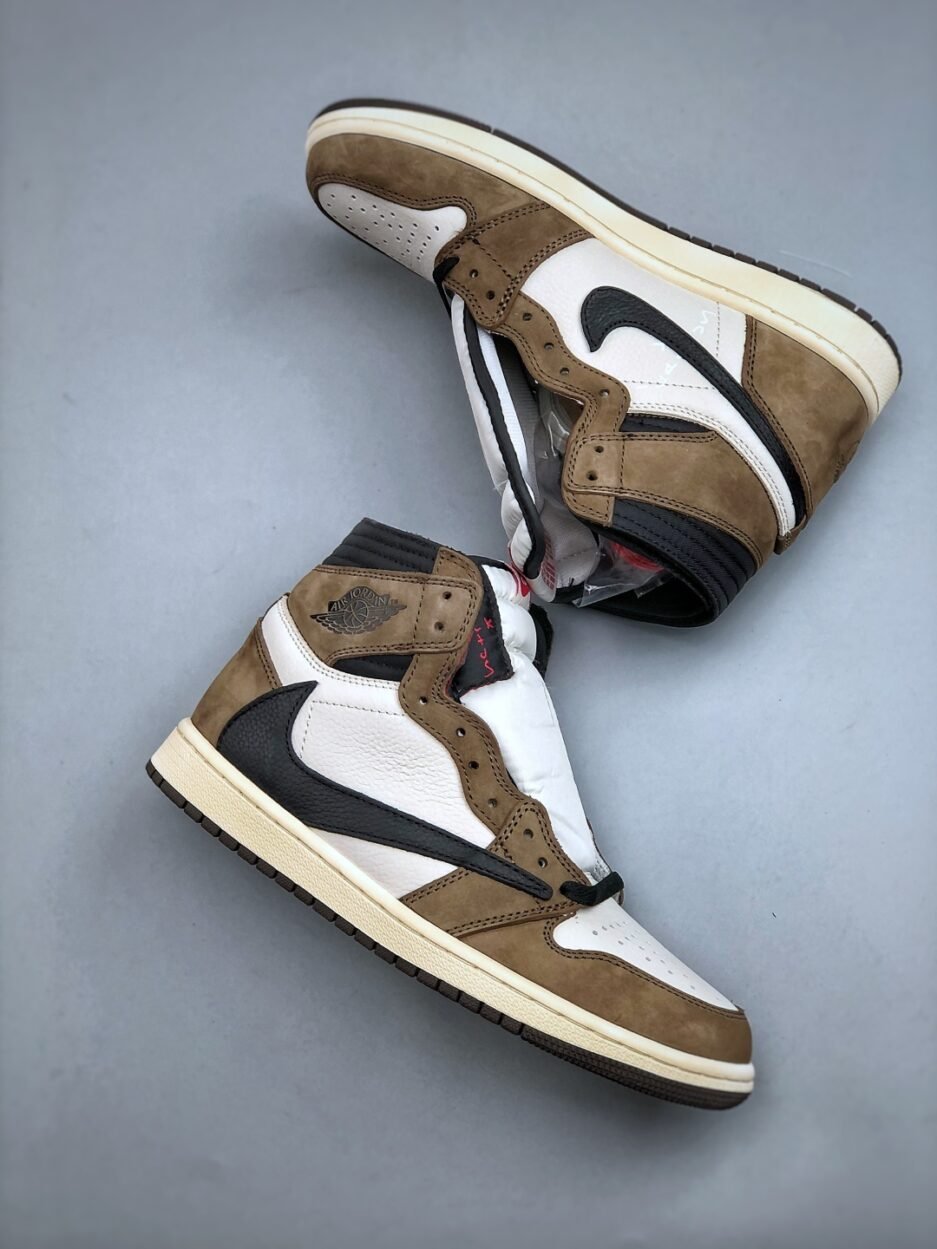 Nike AIR JORDAN 1 HIGH OG TS SP AJ1代邁克爾·喬丹高幫耐克經典復古百搭休閒文化運動籃球鞋：圖片 4