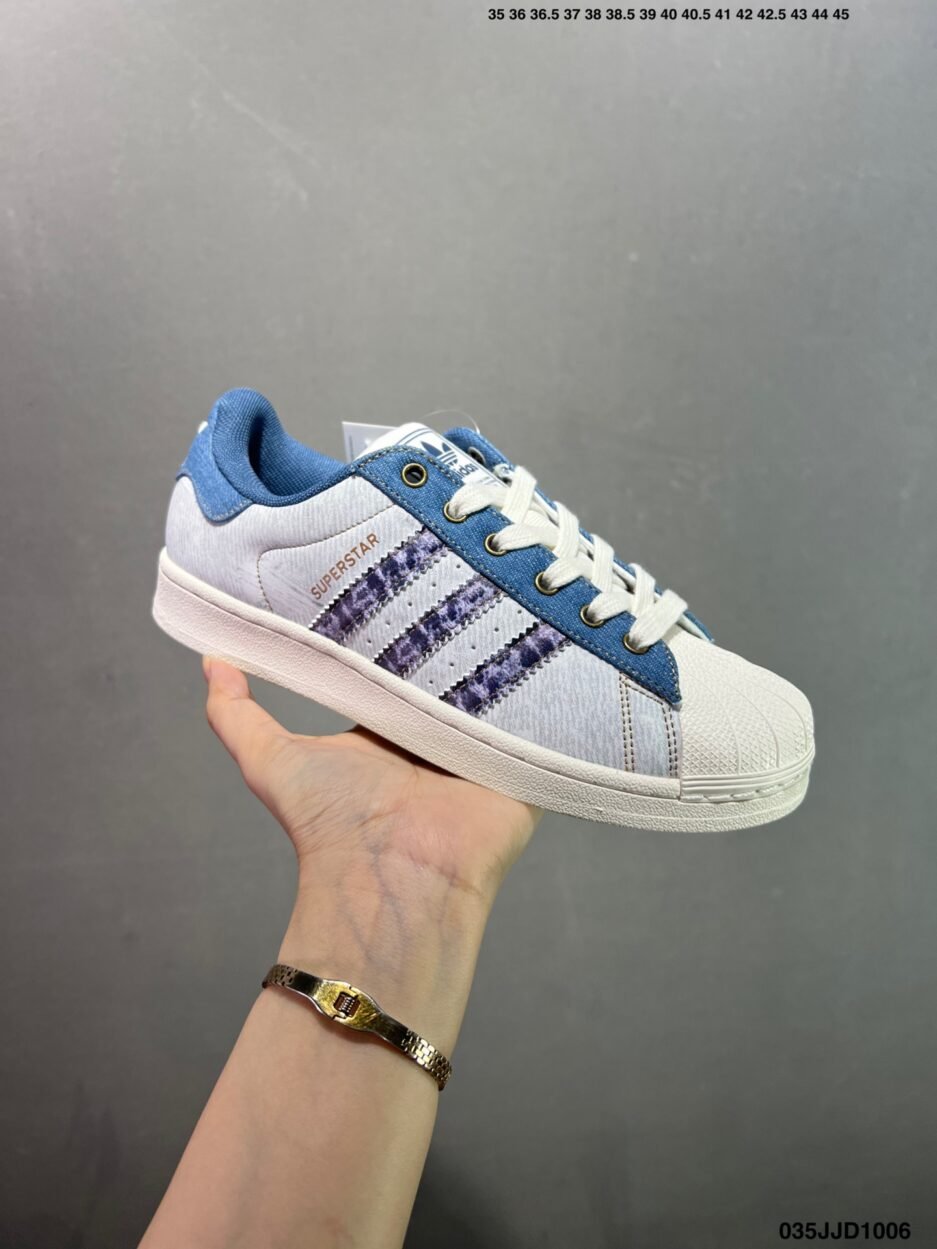 adidas originals SUPERSTAR ADV 皮革男女款 藍色 經典貝殼頭古著系列低幫百搭休閒運動板鞋：圖片 5