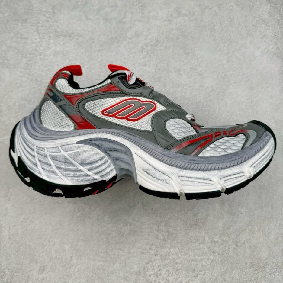 LZ純原 BALENCIAGA 10XL Sneakers 巴黎世家網布系帶低幫走秀復古老爹鞋：圖片 2