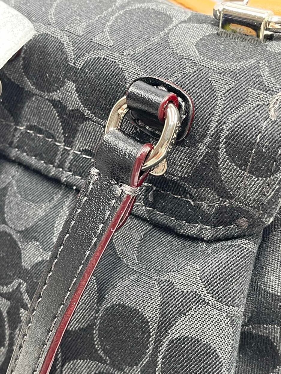 Coach/蔻驰新款 专柜款香布雷丹宁系列型号 CJ833 Riya Backpacks mini双肩背包：圖片 4