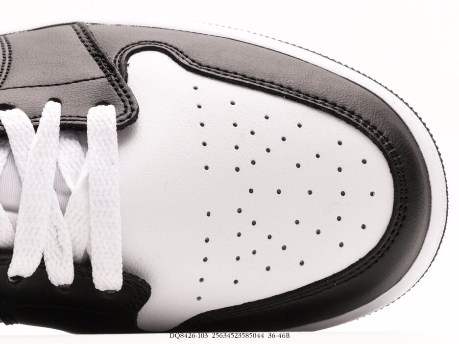 乔丹Air Jordan 1 Mid AJ1 乔1白黑绿 中邦文化休闲板鞋：圖片 2