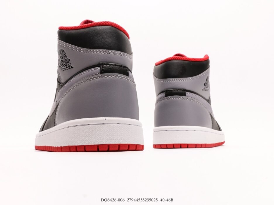 乔丹Air Jordan 1 Mid AJ1 乔1黑灰 中邦文化休闲板鞋：圖片 2