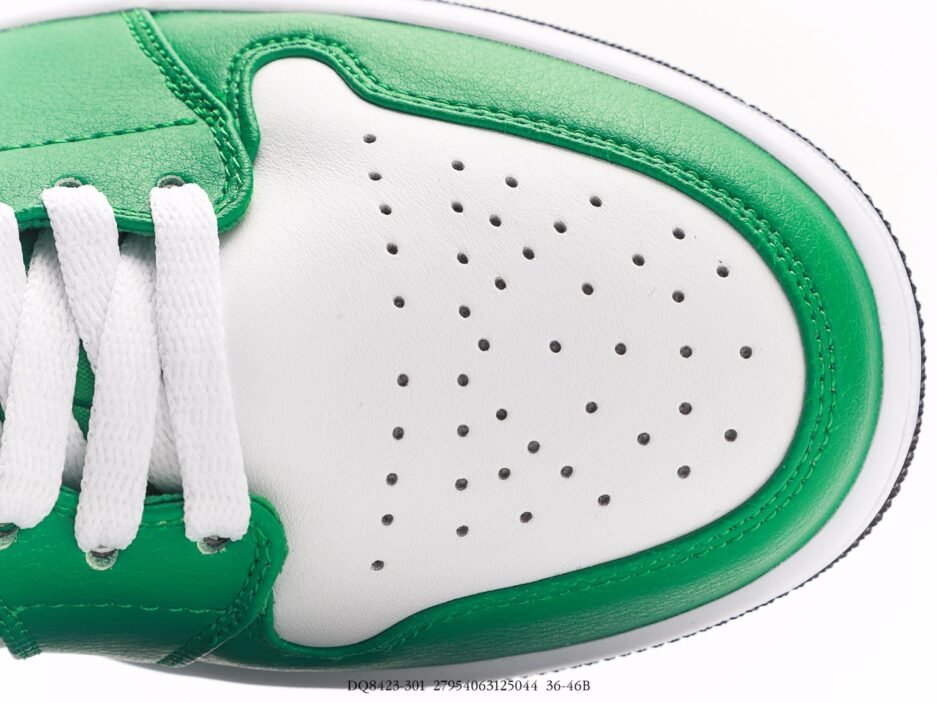 乔丹AIR JORDAN 1 MID AJ1乔1运动鞋复古休闲篮球鞋  綠白：圖片 2