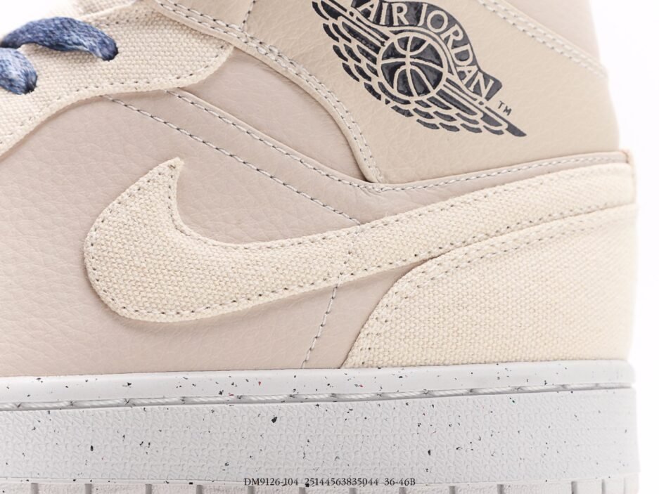 乔丹 Air Jordan 1 Mid SESanddriftAJ1乔丹一代中帮  白色經典：圖片 4