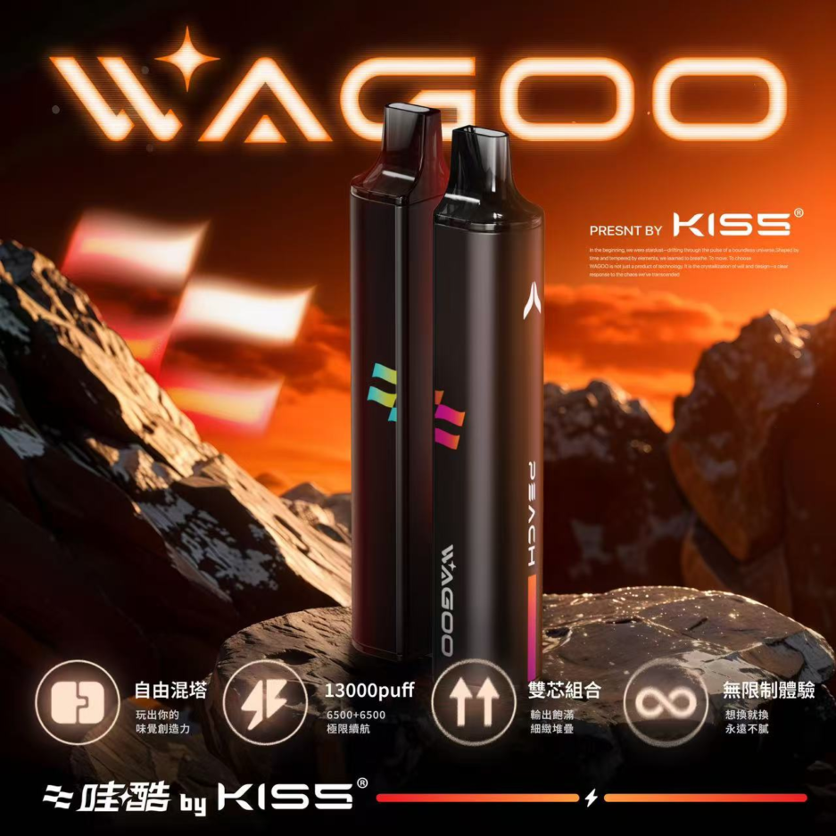 WAGOO哇酷拋棄式6500口一次性電子煙🪄KIS5凱斯5號高端子品牌：圖片 3