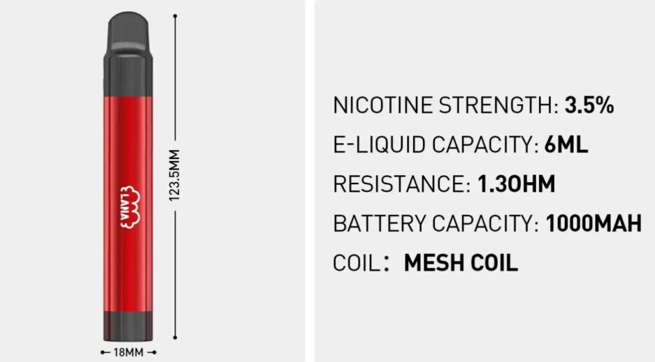 LANA一次性電子煙  LANA一次性2000口  台灣現貨  新北發貨  當天出貨：圖片 4